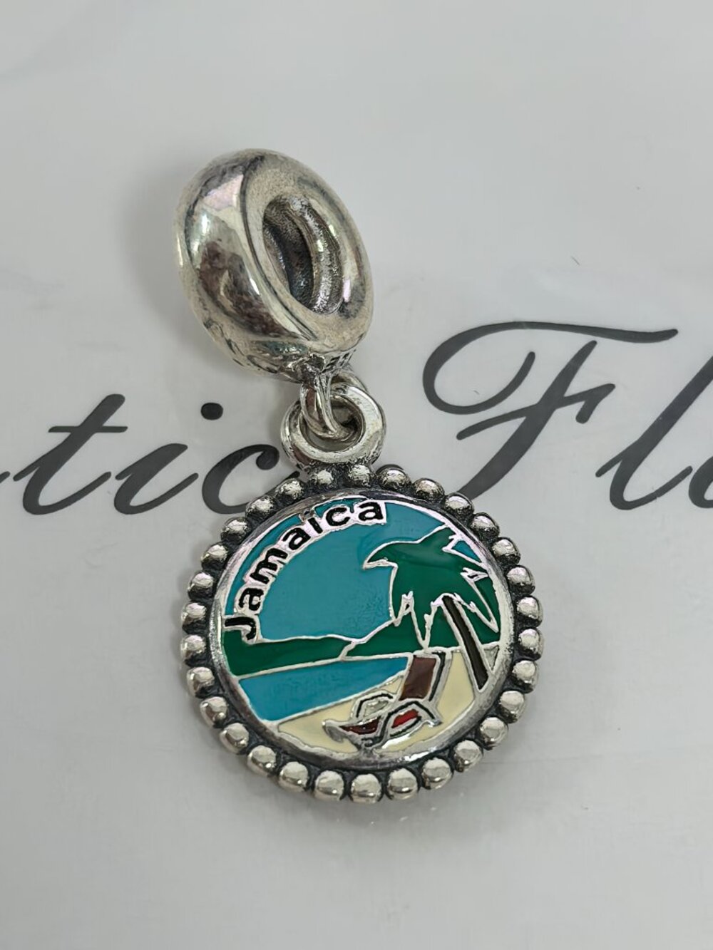 Pandora Jamaica Beach Charm Pendant, S925 Silver Jewelry Bracelets